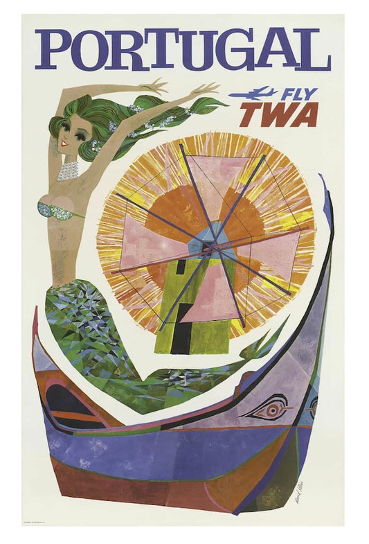 Portugal TWA Vintage Postcard